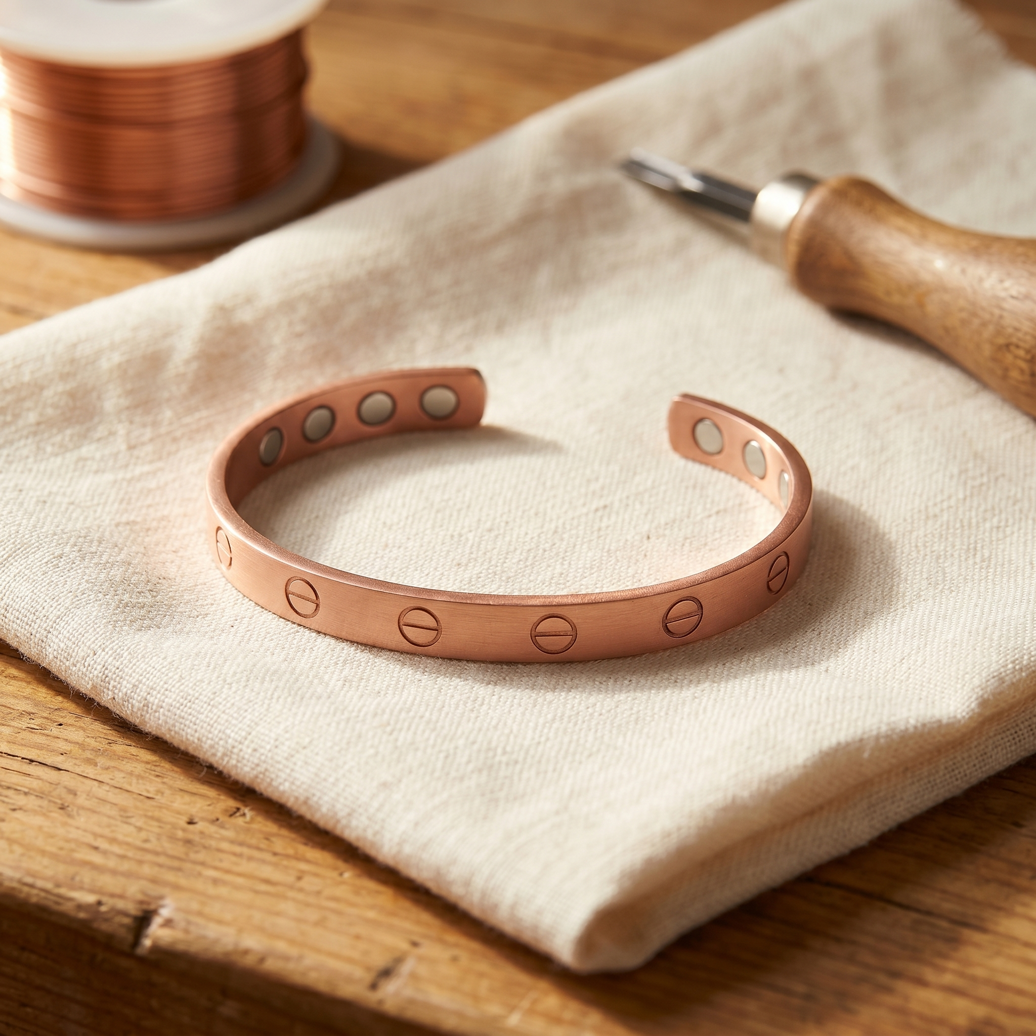 Cora's Bolt Copper Bracelet