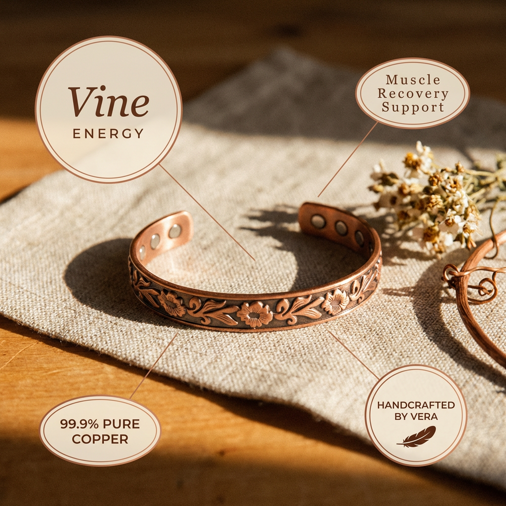 Cora's Vine Copper Bracelet