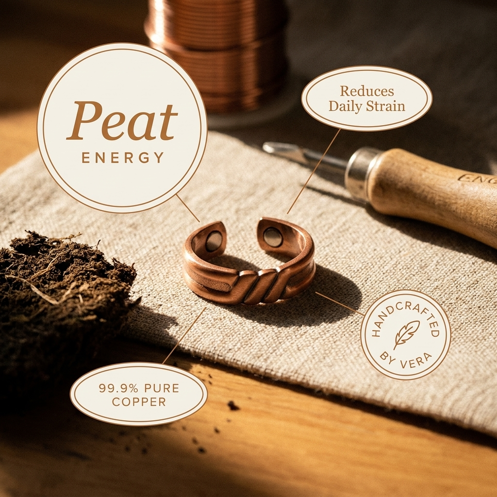 Cora's Peat Copper Ring