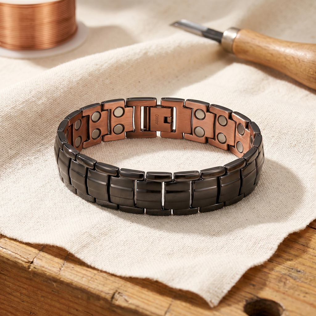 Cora's Ochre Men's  Copper Bracelet