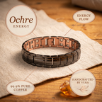 Cora's Ochre Men's  Copper Bracelet