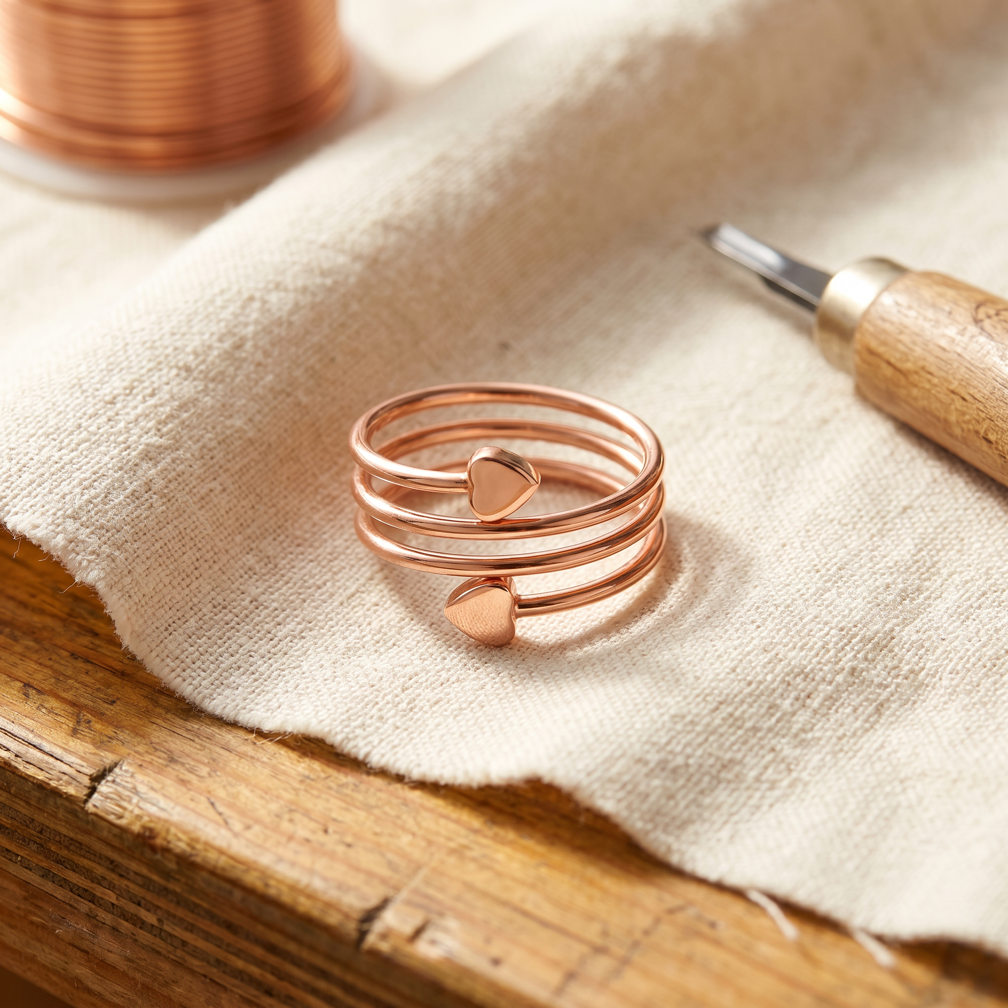 Cora's Lovecoil Copper Ring