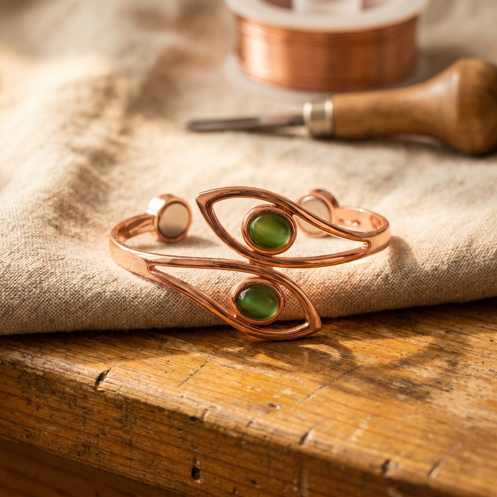 Cora's Opal Copper Bracelet