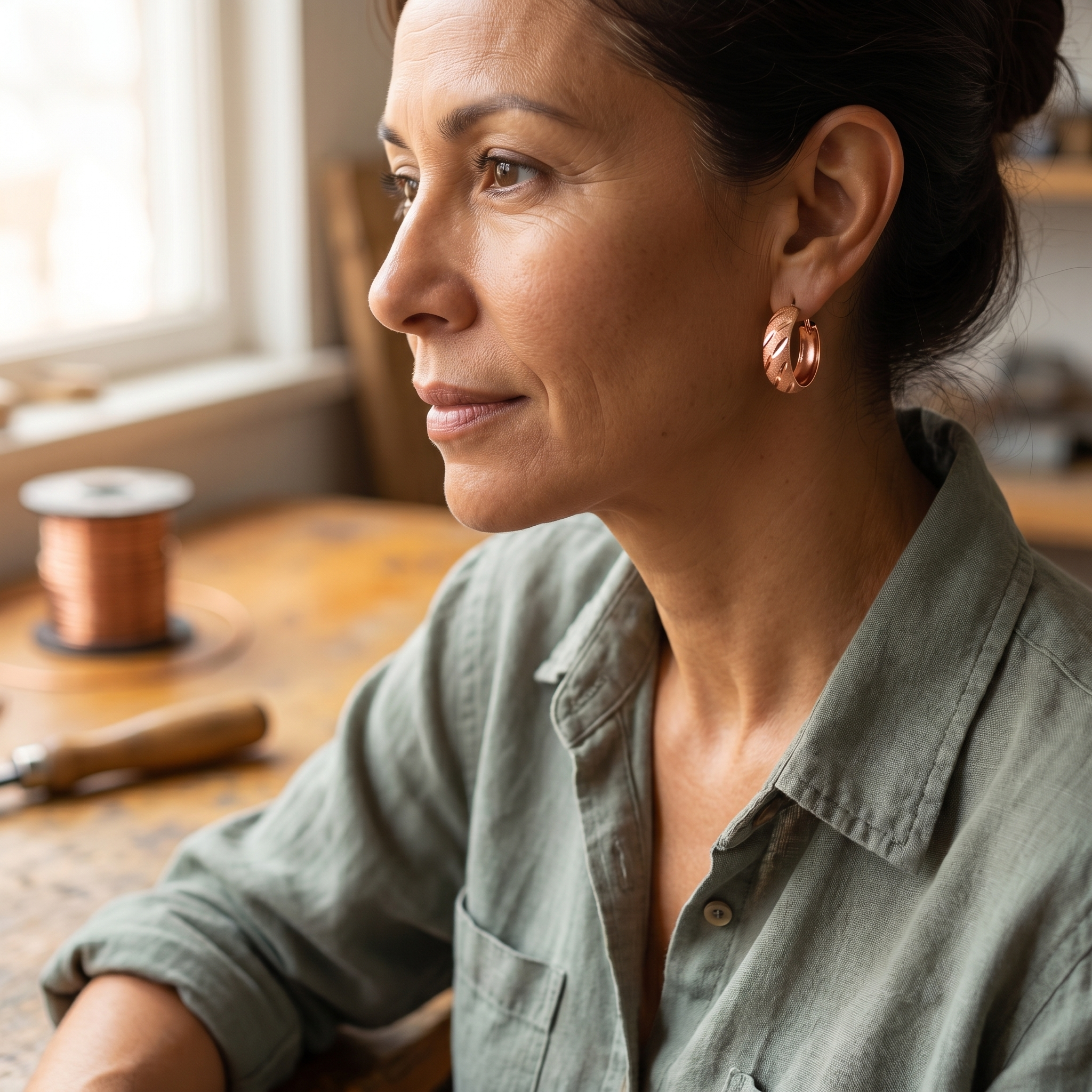 Cora's Vale Copper Earrings