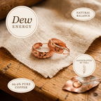 Cora's Dew Copper Earrings