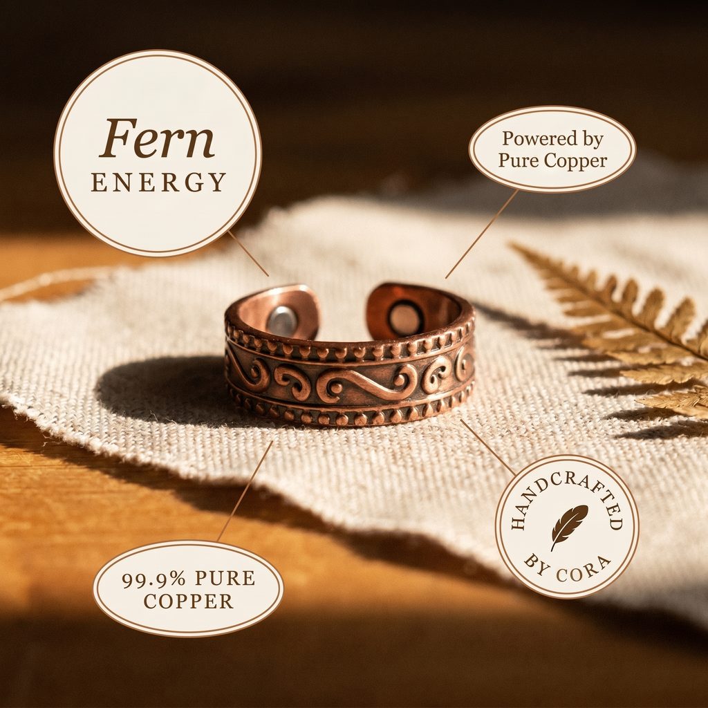Cora's Fern Copper Ring