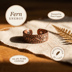 Cora's Fern Copper Ring