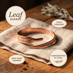 Cora's Leaf Copper Bracelet