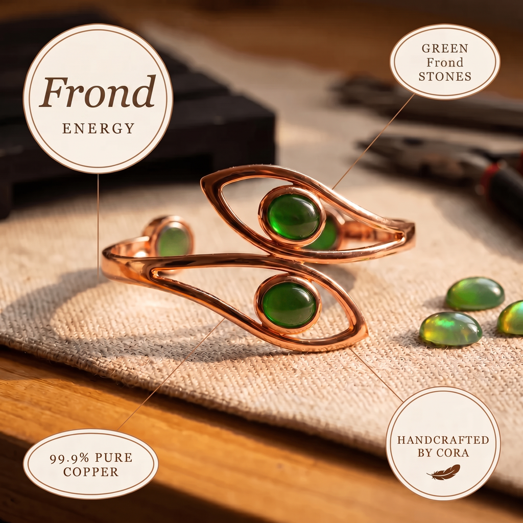 Cora's Frond Copper Bracelet