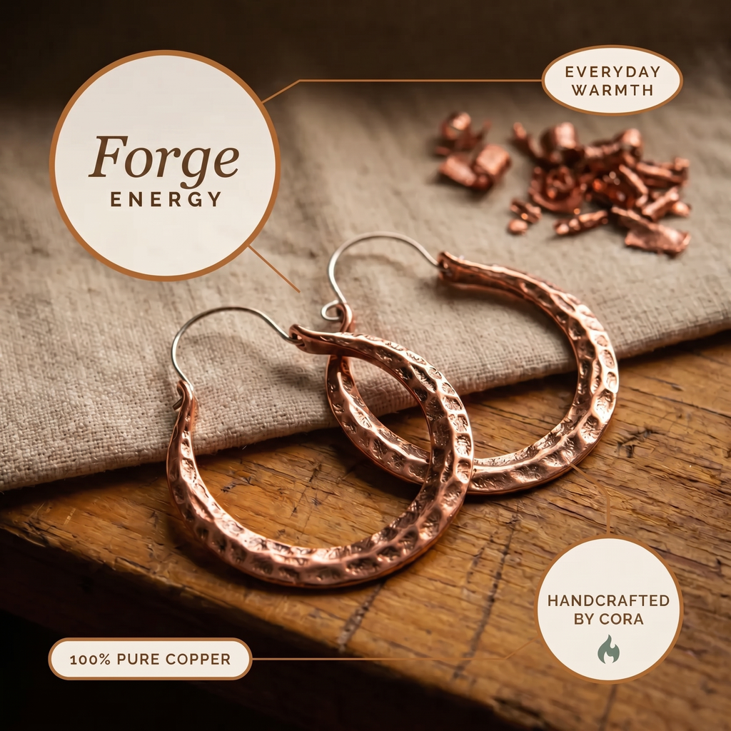 Cora's Forge Copper Earrings