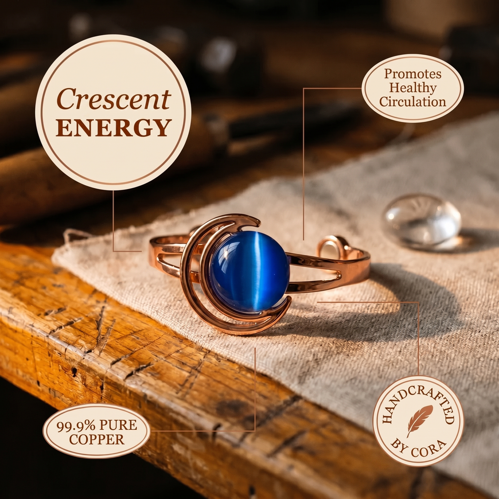 Cora's Crescent Copper Bracelet