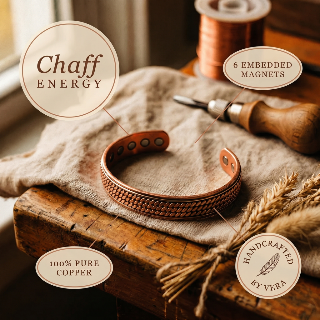 Cora's Chaff Copper Bracelet