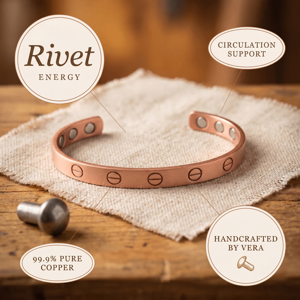 Cora's Rivet Copper Bracelet