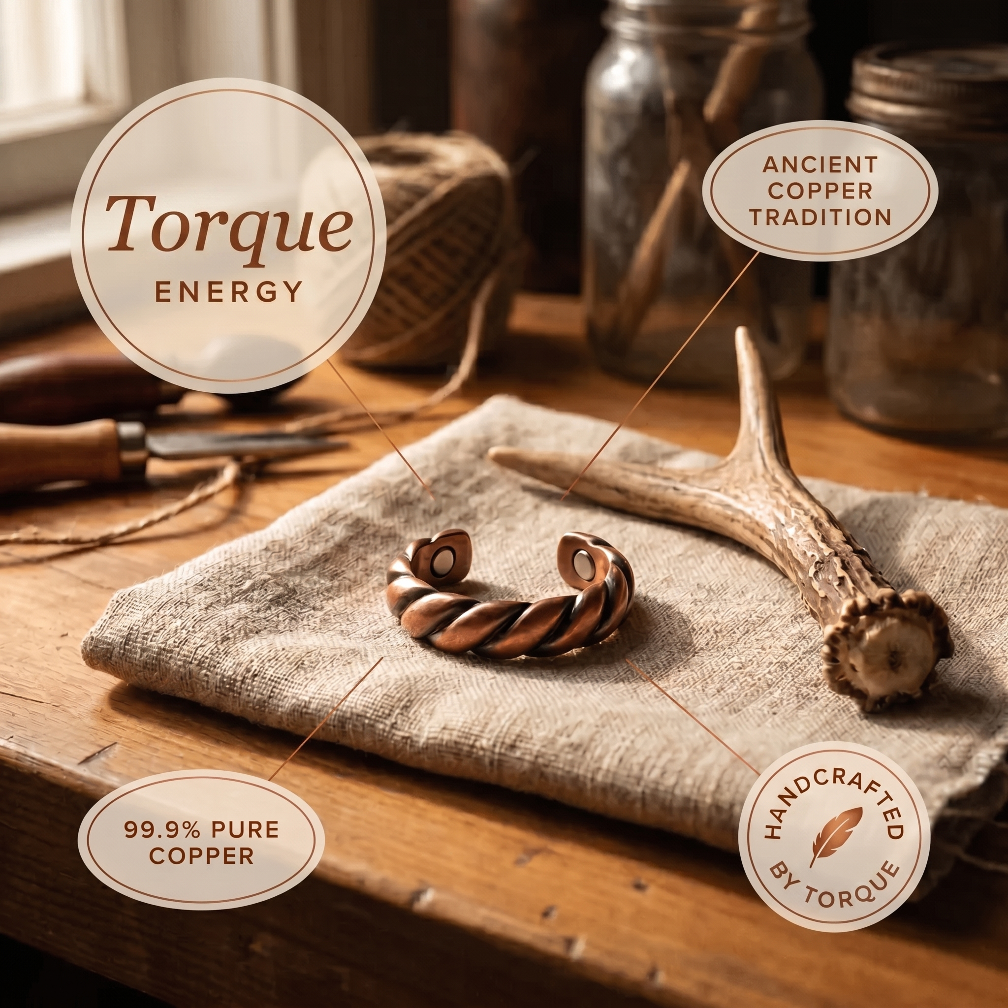 Cora's Torque Copper Ring