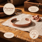 Cora's Furrow Copper Bracelet
