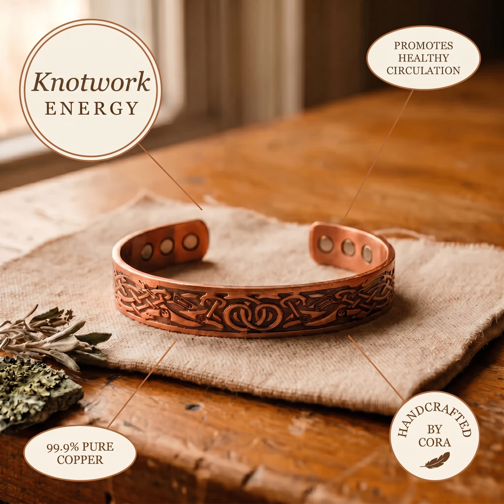 Cora's Knotwork Copper Bracelet