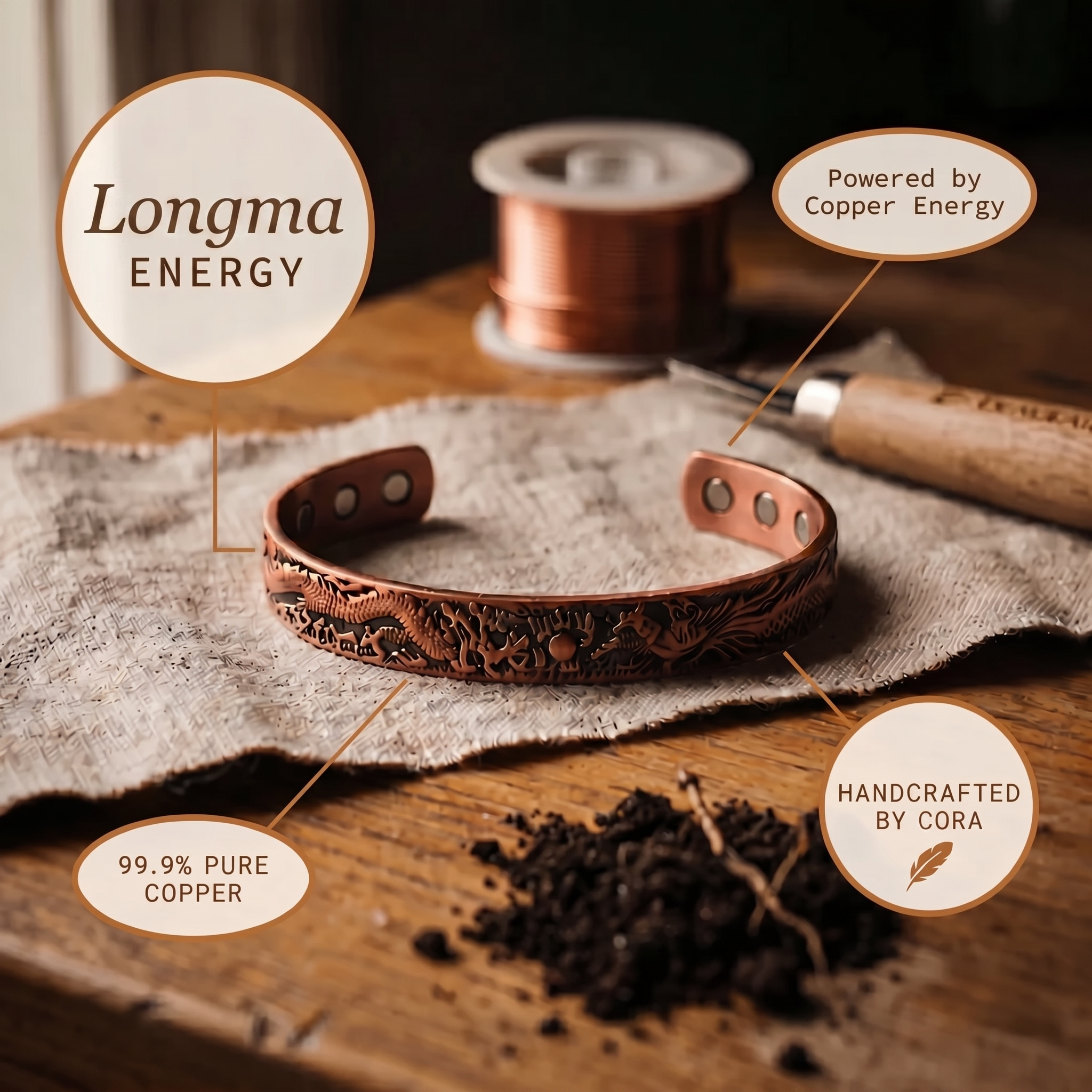 Cora's Longma Copper Bracelet