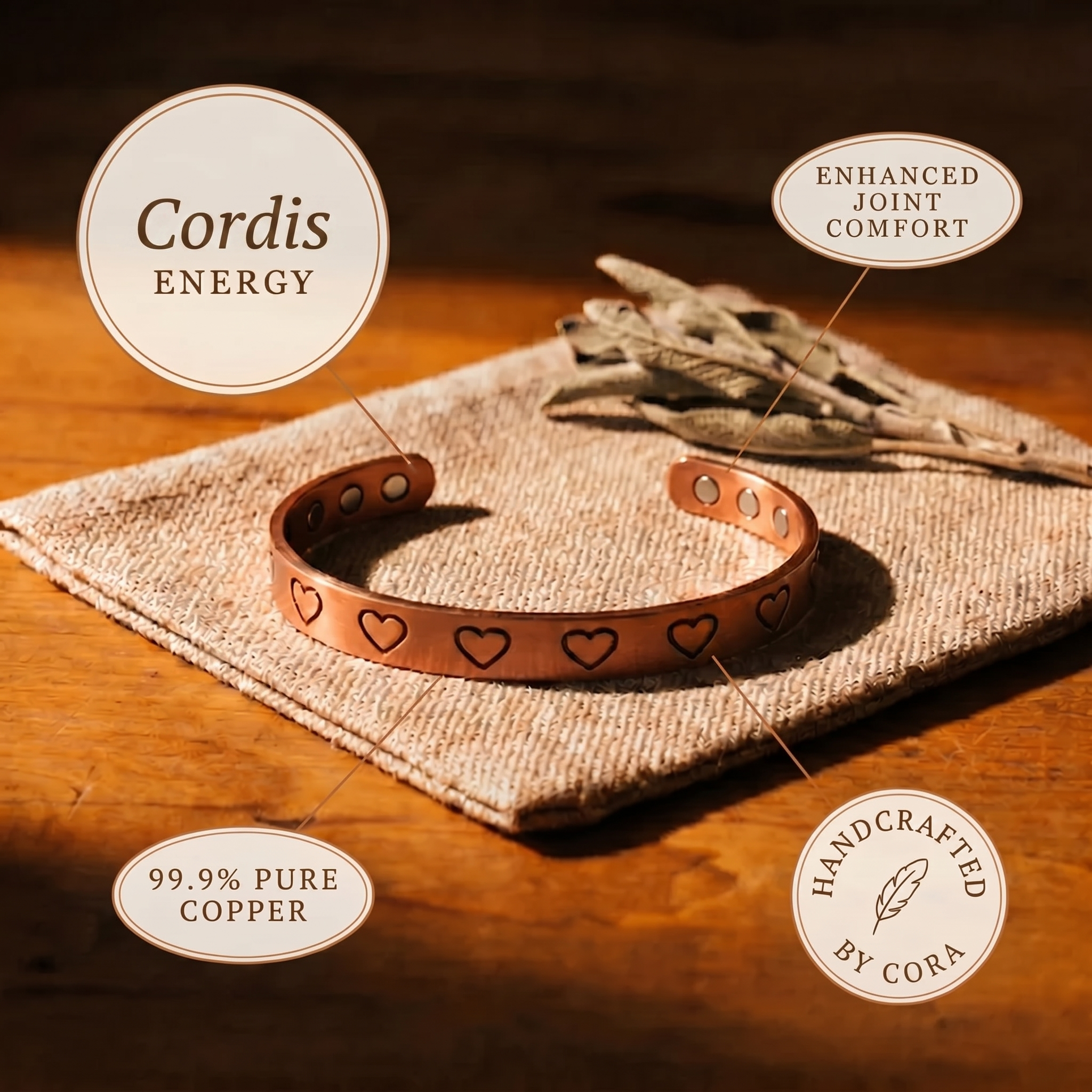 Cora's Cordis Copper Bracelet