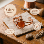 Cora's Solara Orange Copper Bracelet