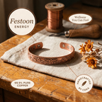 Cora's Festoon Copper Bracelet
