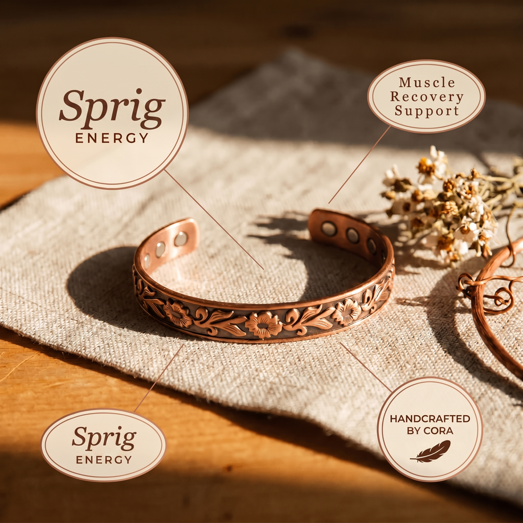 Cora's Sprig Copper Bracelet