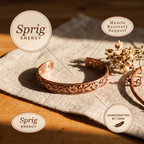 Cora's Sprig Copper Bracelet