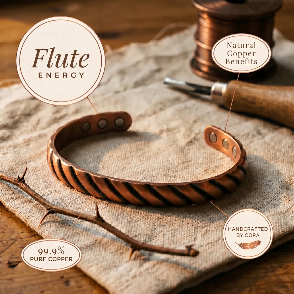 Cora's Flute Copper Bracelet