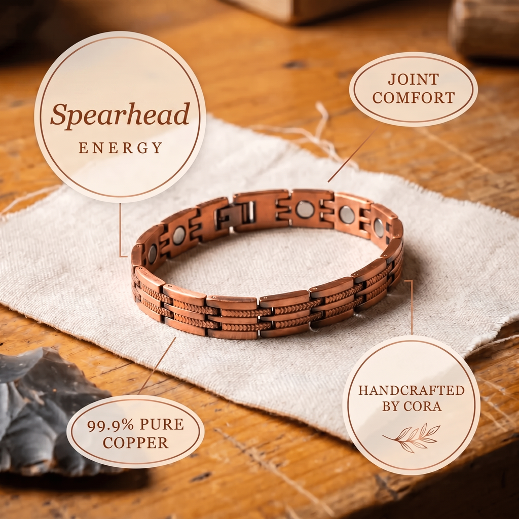Cora's Spearhead Men's Copper Bracelet