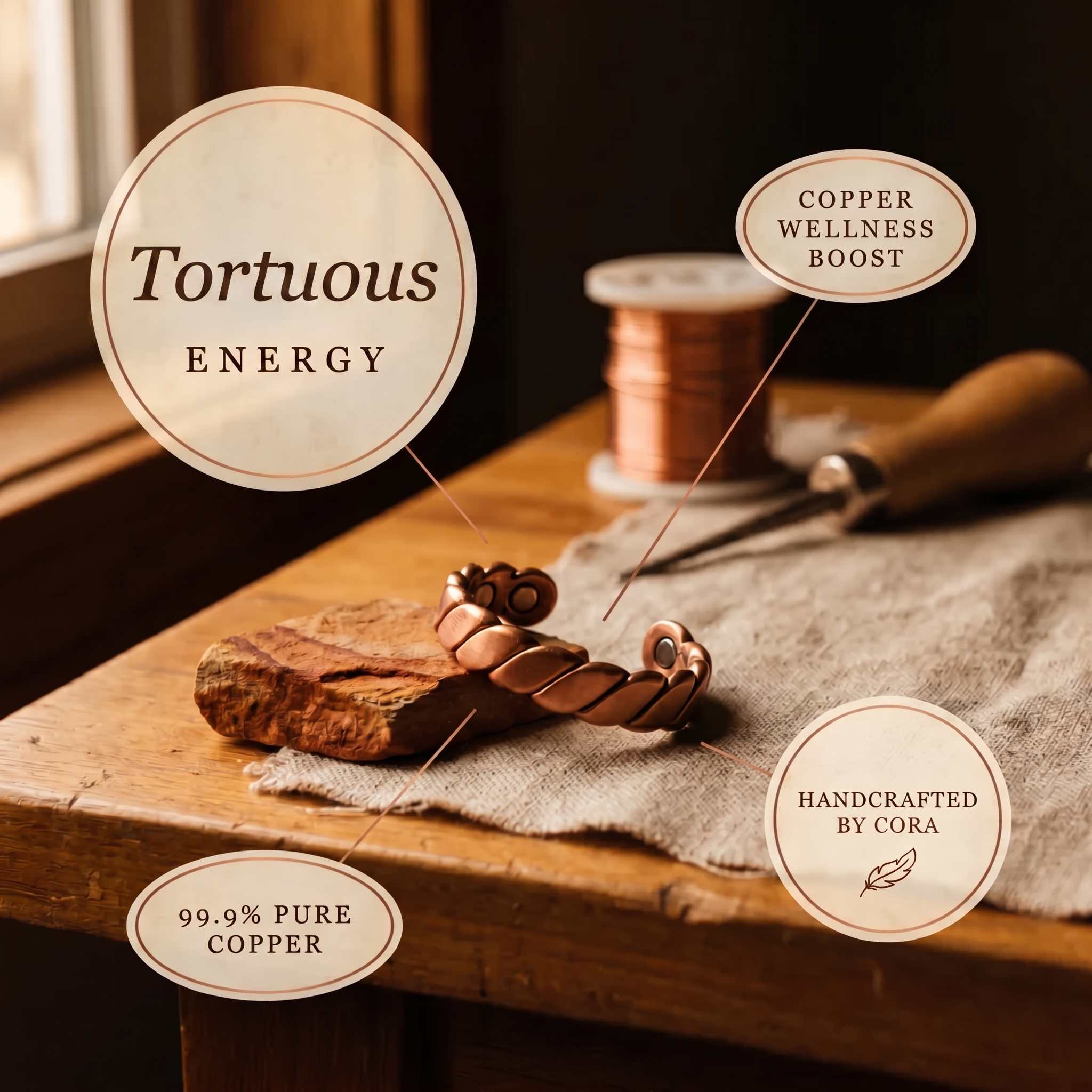 Cora's Turtuous Copper Ring