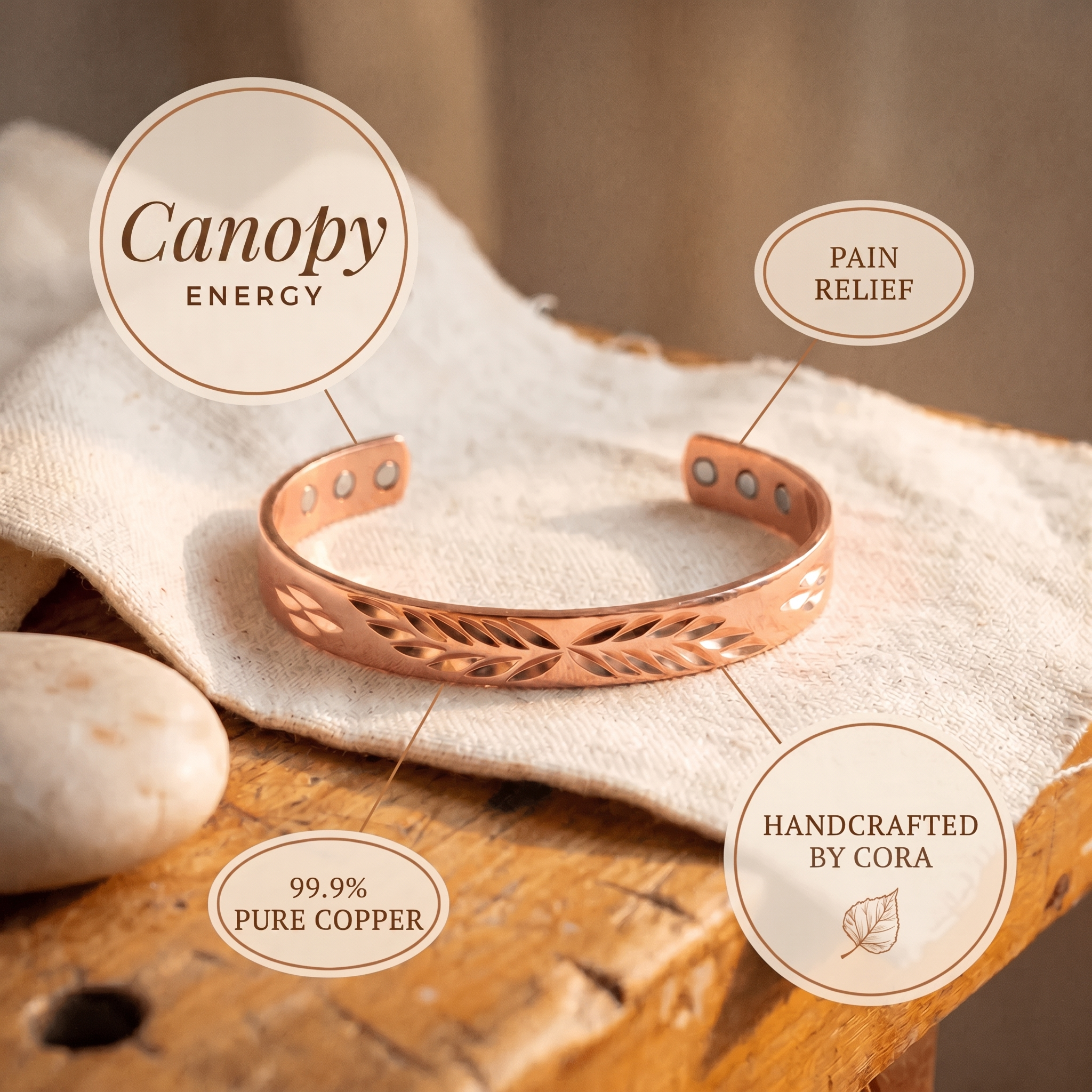 Cora's Canopy Copper Bracelet