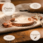 Cora's Crater Copper Bracelet