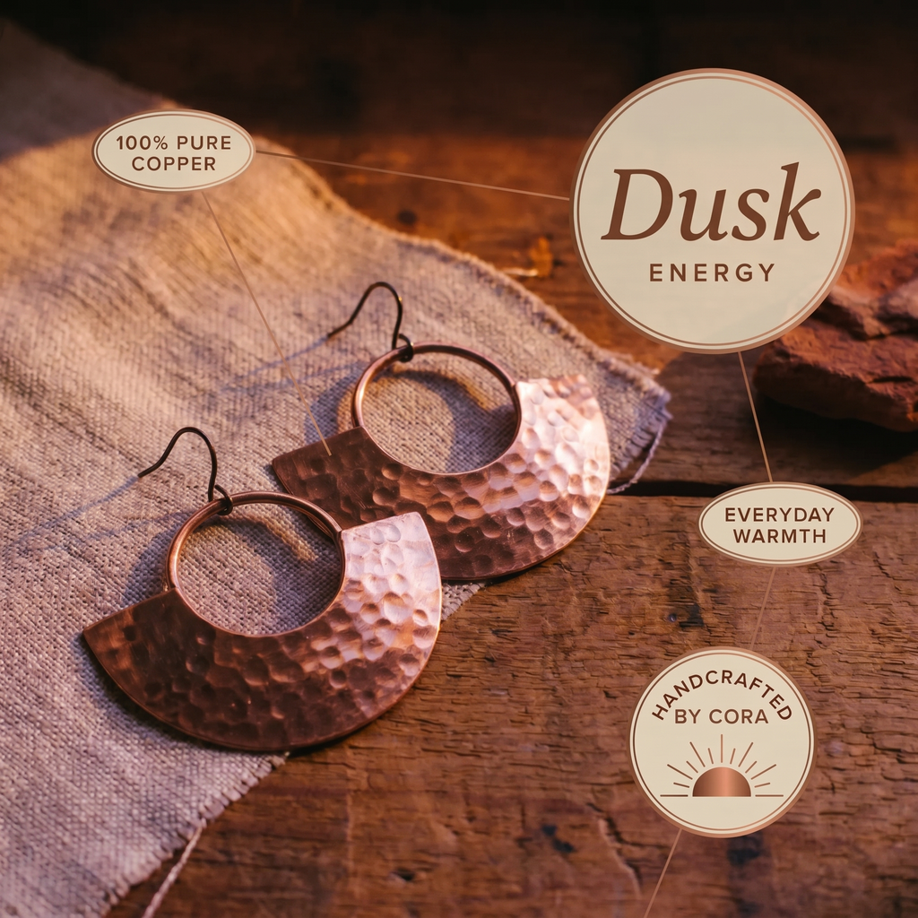 Cora's Dusk Copper Earrings