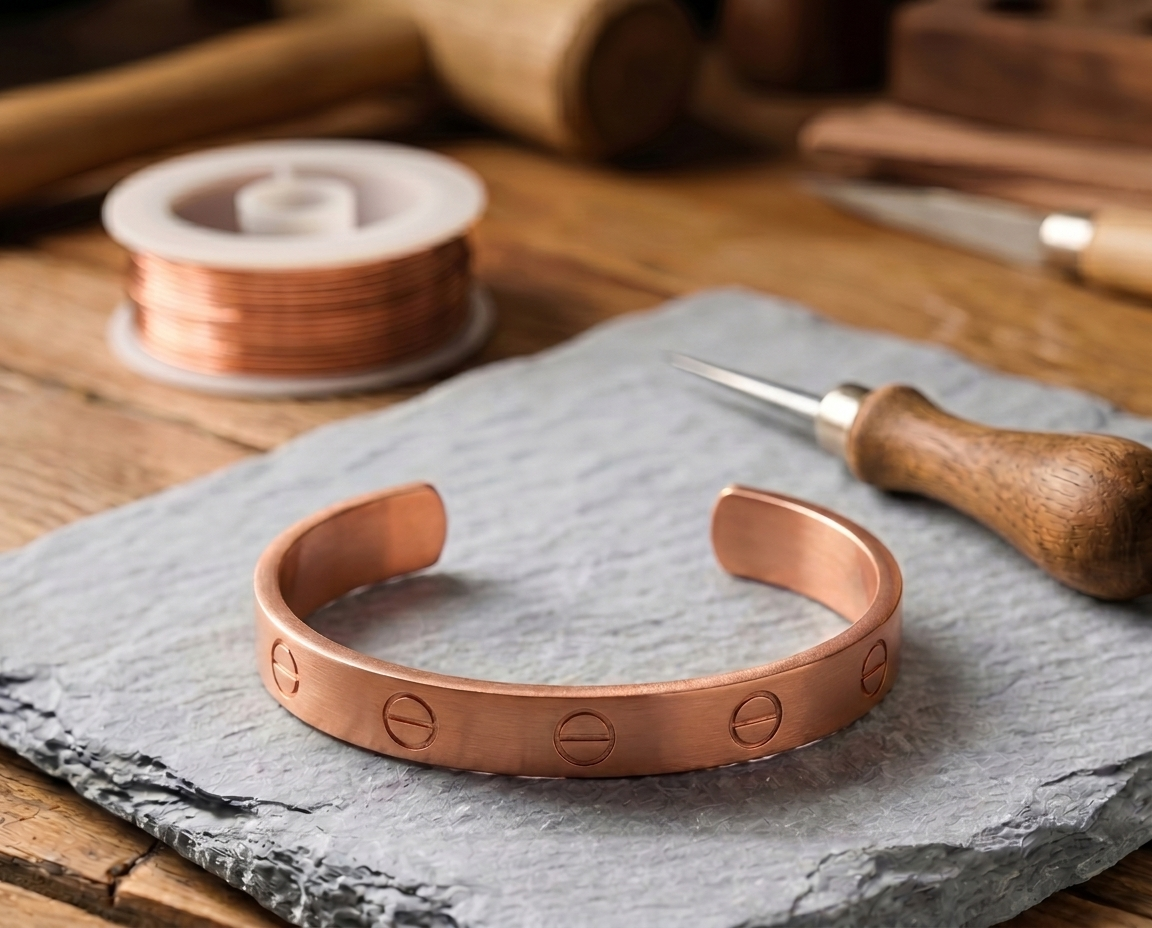 Cora's Rivet Copper Bracelet