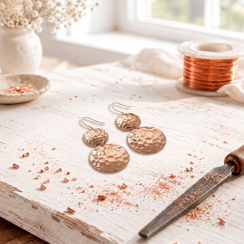Cora's Starlight Copper Earrings