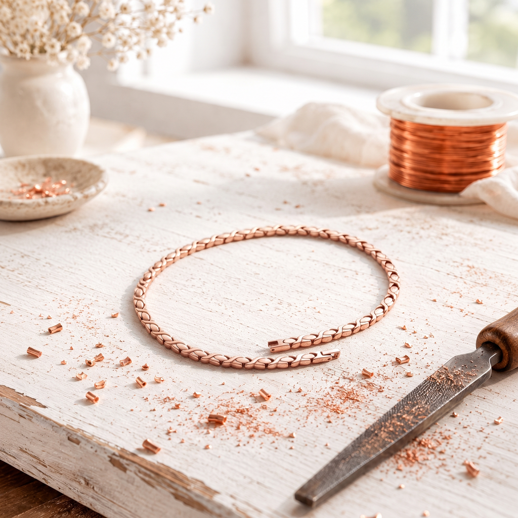Cora's Cipher Copper Necklace