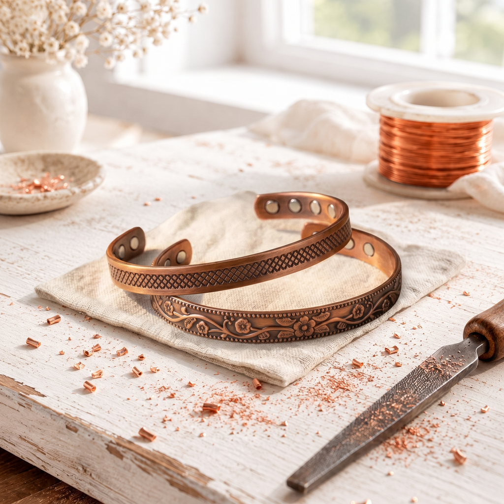 Cora’s Anvil Copper Bracelet