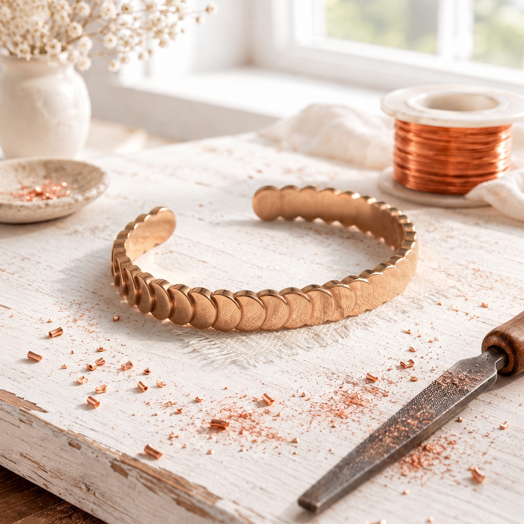 Cora's Shingle Copper Bracelet