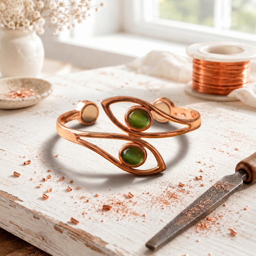 Cora's Frond Copper Bracelet