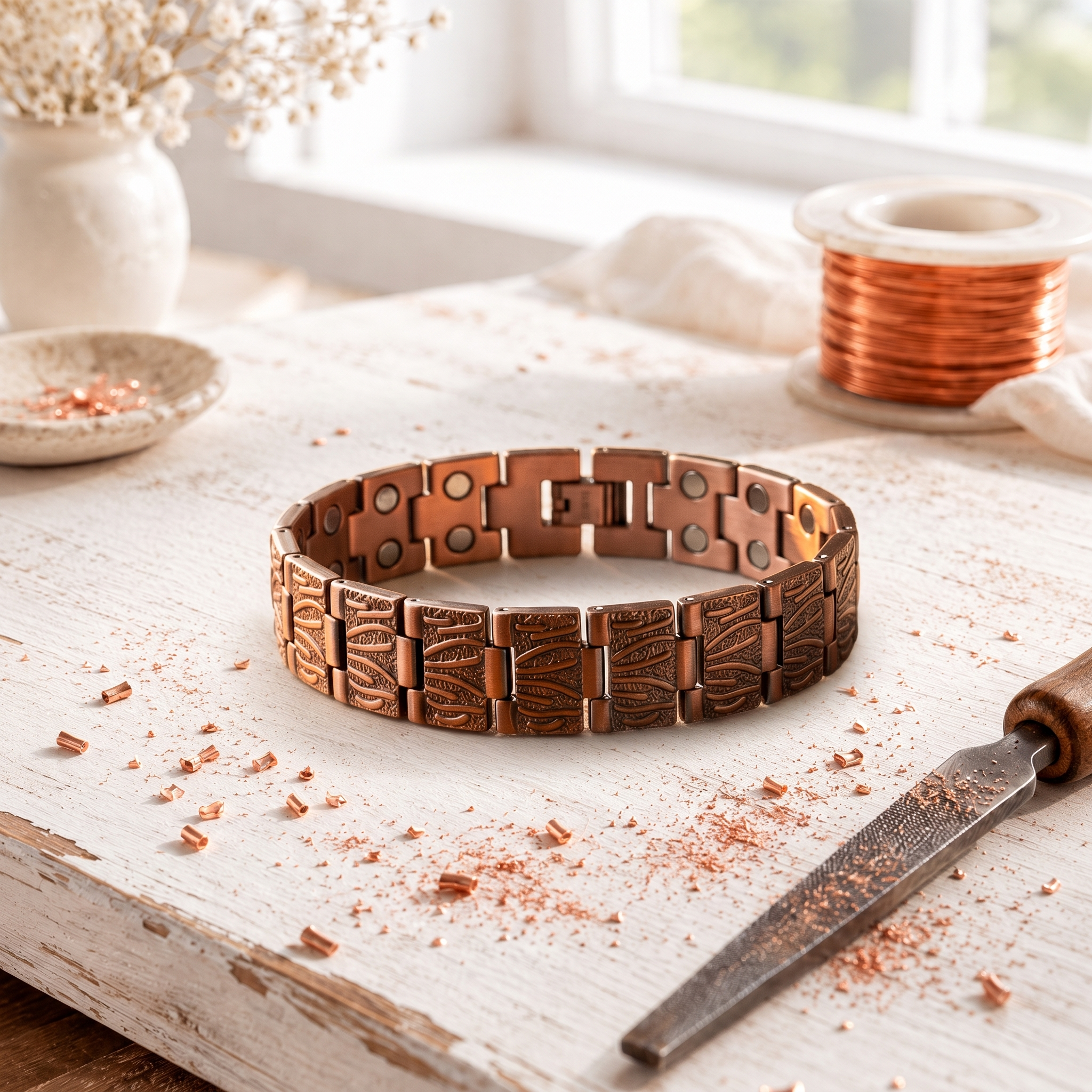 Cora's Driftwood Men's Copper Bracelet
